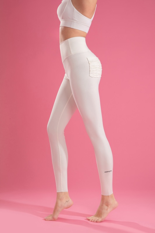 Women’s Cream Seamless Quick Dry Breathable Fitness Workout Yoga Leggings