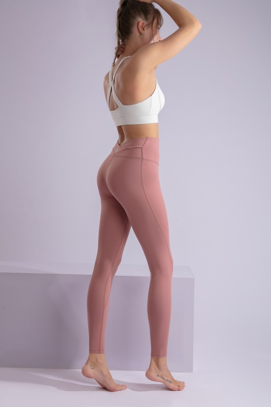 Women’s Pink Quick Dry Breathable Fitness Workout Yoga Leggings