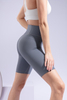 Women’s Grey Seamless Quick Dry Breathable Fitness Workout Yoga Crops
