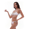 Women’s Sexy White Drip Diamante Bikini Suit