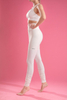 Women’s Cream Seamless Quick Dry Breathable Fitness Workout Yoga Leggings