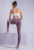 Women’s Purple Quick Dry Breathable Fitness Workout Yoga Leggings