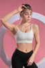 Women’s White Quick Dry Breathable Fitness Workout Yoga Sports Bra 