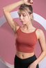 Women’s Dark Red Quick Dry Breathable Fitness Workout Yoga Vest