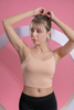 Women’s Light Pink Quick Dry Breathable Fitness Workout Yoga Vest