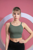 Women’s Dark Green Quick Dry Breathable Fitness Workout Yoga Vest
