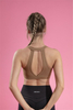 Women’s Light Brown Quick Dry Breathable Fitness Workout Yoga Sports Bra 