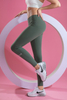 Women’s Dark Green Seamless Quick Dry Breathable Fitness Workout Yoga Leggings