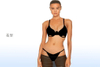Solid with Beads Bikini Suit