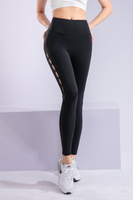 Women’s Black Quick Dry Breathable Fitness Workout Yoga Leggings
