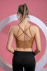 Women’s Brown Quick Dry Breathable Fitness Workout Yoga Vest