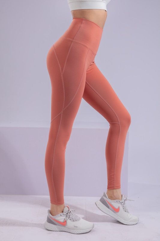 Women’s Light Pink Quick Dry Breathable Fitness Workout Yoga Leggings